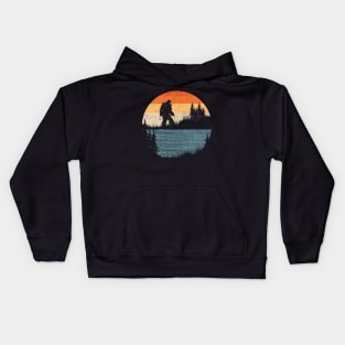 Bigfoot Lake Sunset Kids Hoodie